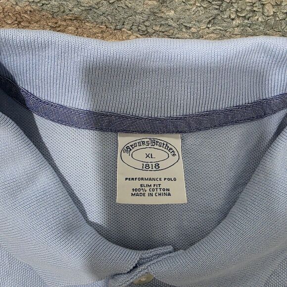 Brooks Brothers Polo Shirt Mens XL Extra Large Slim Fit Pineapple Embroidered - Picture 3 of 7